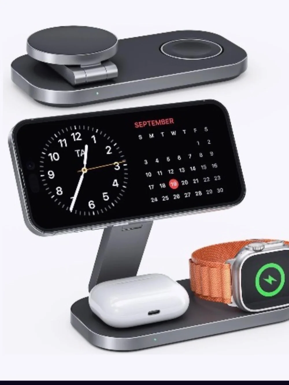 Waloo Foldable 3 In1 Wireless Charging Station